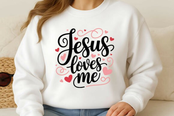 Jesus Loves Me PNG: Christian Graphics Freebies